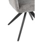 Cadeira em metal cinzento 58x56,5x85 cm