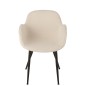 Cadeira em tecido branco 53x58x80,5 cm