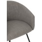 Cadeira em metal cinzento 60x61x75 cm