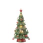 Árvore de Natal com luzes LED em poliresina multicolorida 24,5 x 24,5 x 51,5 cm