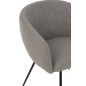 Cadeira em metal cinzento 60x61x75 cm