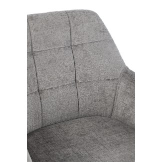 Chaise en métal gris 58*56.5*85 cm