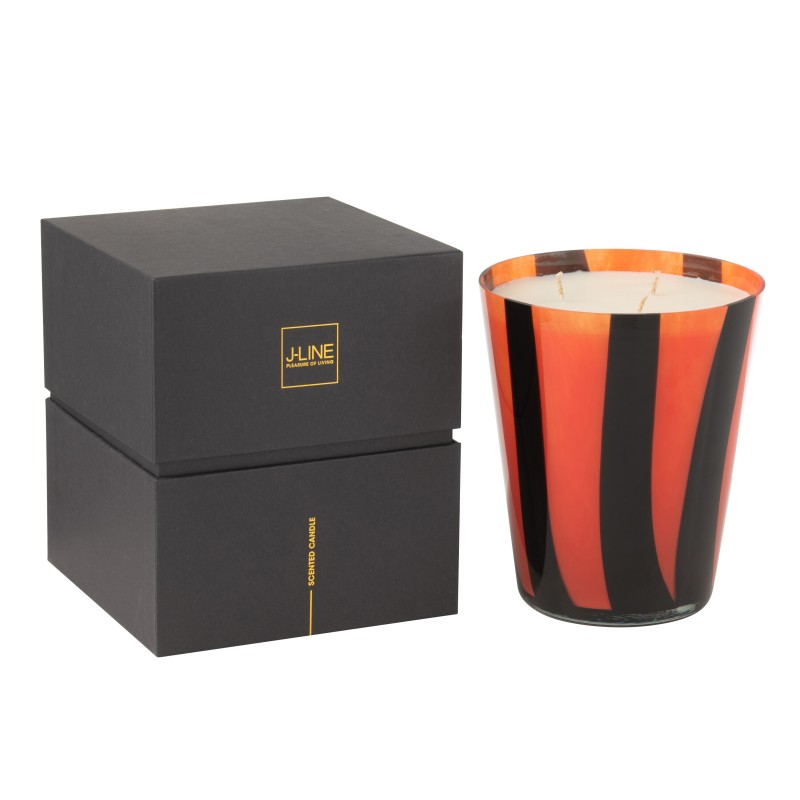 Vela perfumada multicolorida 17,5 x 17,5 x 20 cm