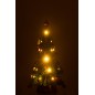 Árvore de Natal com luzes LED em poliresina multicolorida 24,5 x 24,5 x 51,5 cm