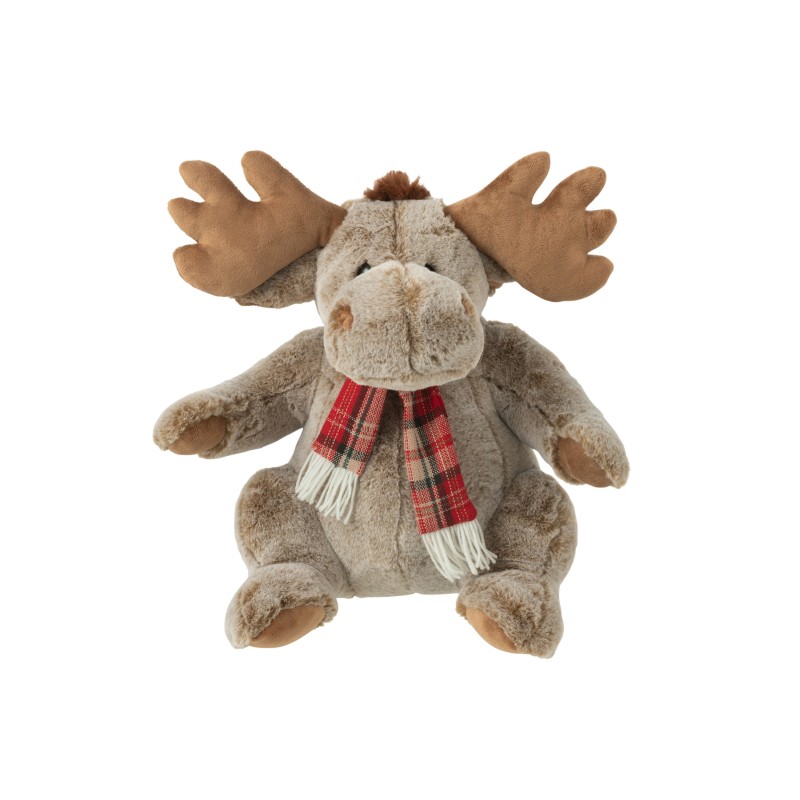 Peluche veado em tecido castanho 38x25x38 cm