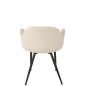 Chaise en textile blanc 53*58*80.5 cm