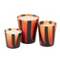 Vela perfumada multicolorida 17,5 x 17,5 x 20 cm