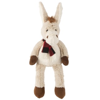Peluche de burro de tela beige 30*25*33 cm