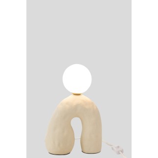 Lámpara de mesa de piedra beige 19.5*11*30 cm