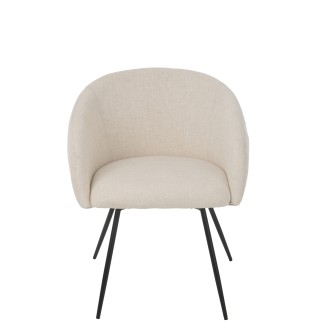 Chaise en métal blanc 60*61*75 cm