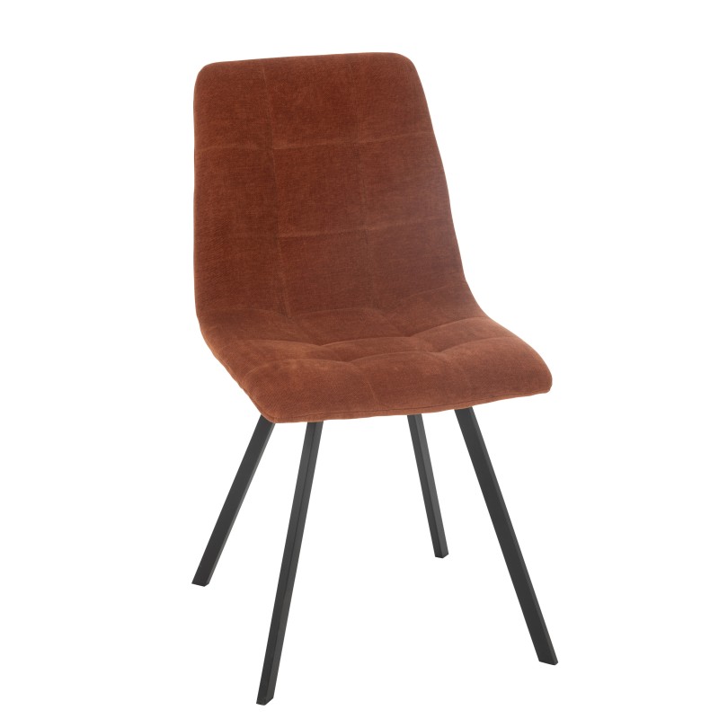 Chaise en métal bronze 55x45x85 cm