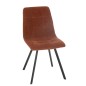 Chaise en métal bronze 55x45x85 cm
