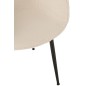 Cadeira em tecido branco 53x58x80,5 cm