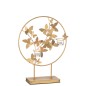 Suporte para velas em metal dourado 35x14x46,5 cm