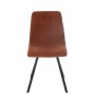 Chaise en métal bronze 55x45x85 cm