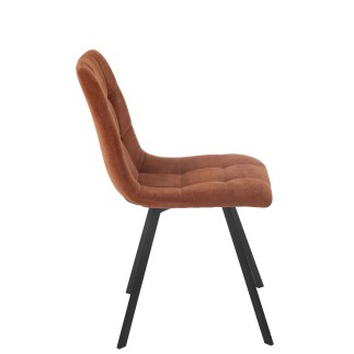 Chaise en métal bronze 55*45*85 cm