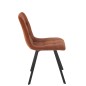 Chaise en métal bronze 55x45x85 cm