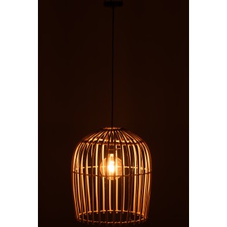 Lampe suspendue en bois naturel 42*42*48 cm