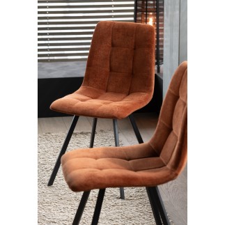 Chaise en métal bronze 55*45*85 cm