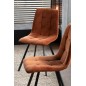 Chaise en métal bronze 55x45x85 cm
