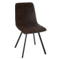 Silla de metal marrón 55*45*85 cm