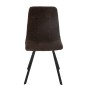 Cadeira em metal castanho 55x45x85 cm