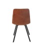 Chaise en métal bronze 55x45x85 cm
