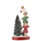 Árvore com anjos de Natal em poliresina multicolorida 17x11,5x30 cm Árvore com anjos de Natal em poliresina multicolorida 17x11,5x30 cm
