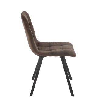 Silla de metal marrón 55*45*85 cm
