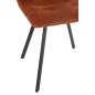 Chaise en métal bronze 55x45x85 cm