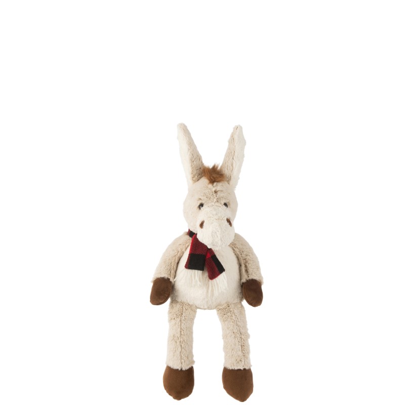 Peluche em tecido bege 23x20x23 cm