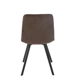 Silla de metal marrón 55*45*85 cm