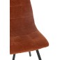 Chaise en métal bronze 55x45x85 cm
