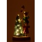 Árvore com anjos de Natal em poliresina multicolorida 17x11,5x30 cm Árvore com anjos de Natal em poliresina multicolorida 17x11,5x30 cm