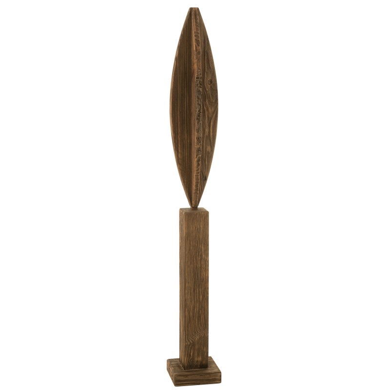 Objeto decorativo de madera marrón 15*15*115 cm Objeto decorativo de madera marrón 15*15*115 cm