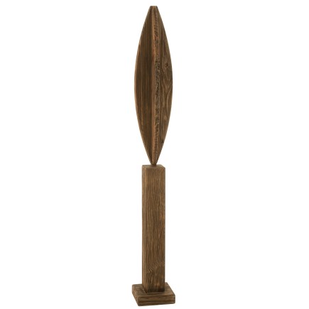Objeto decorativo de madera marrón 15*15*115 cm