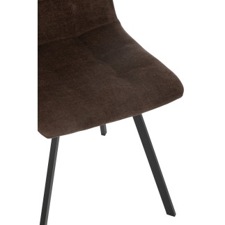 Chaise en métal marron 55*45*85 cm