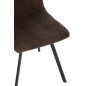 Cadeira em metal castanho 55x45x85 cm