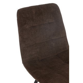 Silla de metal marrón 55*45*85 cm