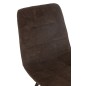 Cadeira em metal castanho 55x45x85 cm