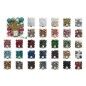 Bolas de Navidad Decoris Negro Multicolor (33 Piezas)