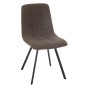 Chaise en métal blanc 55*45*85 cm