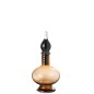 Bouteille avec bouchon en verre marron 17.5*17.5*38 cm