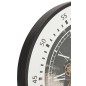 Pendule ronde en bois noir 79*10*79 cm Pendule ronde en bois noir 79*10*79 cm