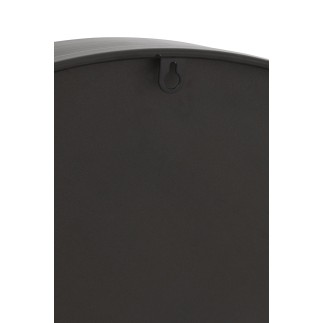 Pendule ronde en bois noir 60*9.5*60 cm