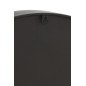 Reloj redondo de madera negra 60*9.5*60 cm