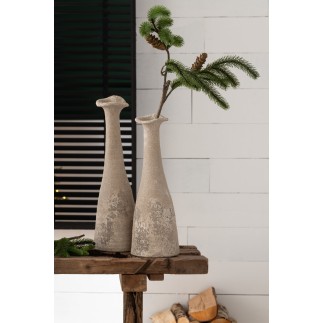 Vase antique en céramique naturel 18.5*18.5*59 cm