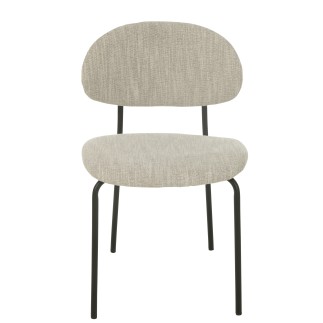 Chaise en textile beige 51*55*82 cm