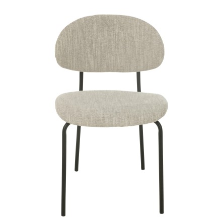 Chaise en textile beige 51*55*82 cm