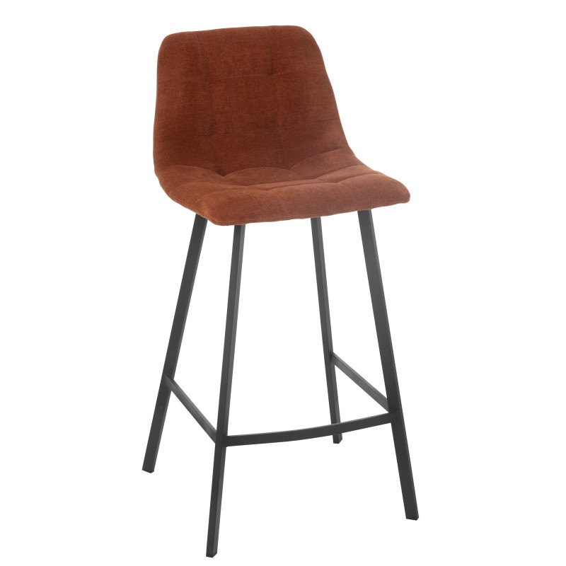 Cadeira de bar em metal bronze 46x43x95 cm